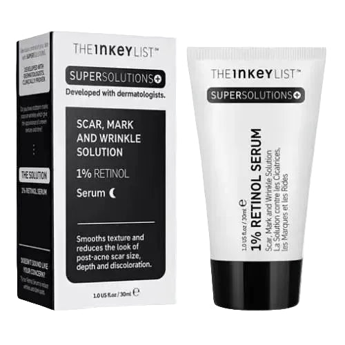 The Inkey List 1% Retinol Serum for scars, wrinkles and uneven skin texture