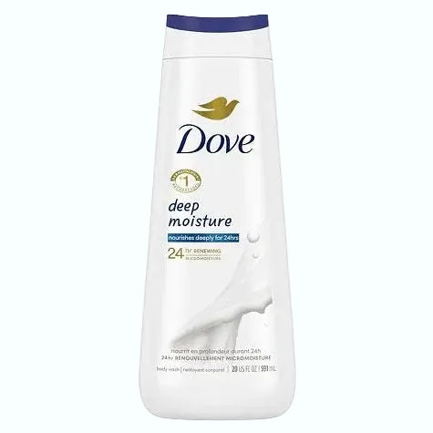 Dove Deep Moisture Body Wash with NutriumMoisture for dry skin hydration and gentle cleansing