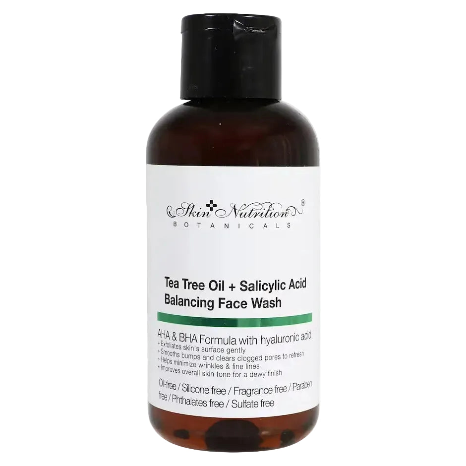 Skin Nutrition Botanicals Tea Tree Oil Salicylic Acid Balancing Face Wash for acne-prone oily skin