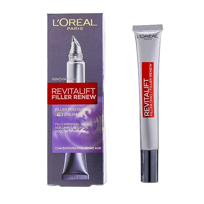 L'Oreal Revitalift Filler Precision Eye Cream with Hyaluronic Acid for anti-aging and hydration