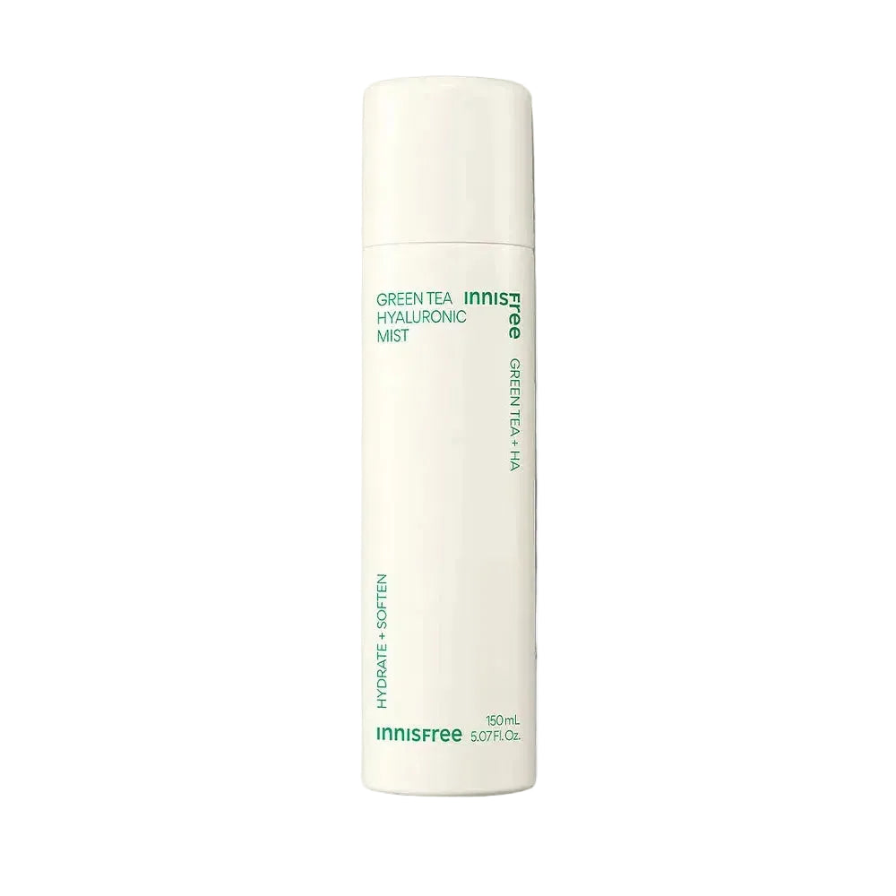 Innisfree Green Tea Hyaluronic Mist for hydration and refreshing all skin types