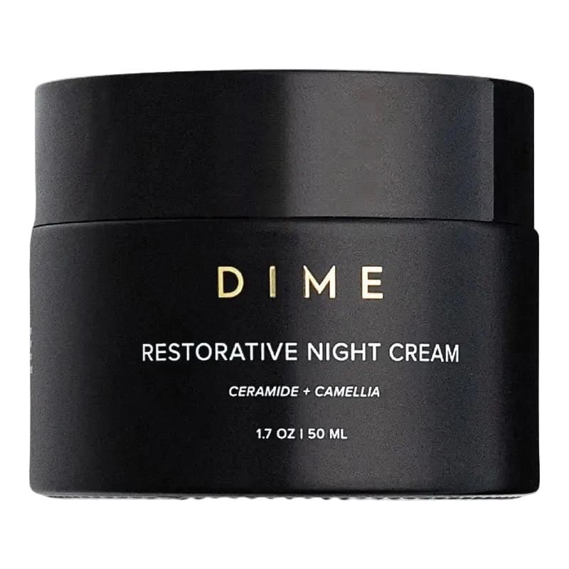 Dime Beauty Restorative Night Cream with ceramides and peptides for hydration and anti-aging
