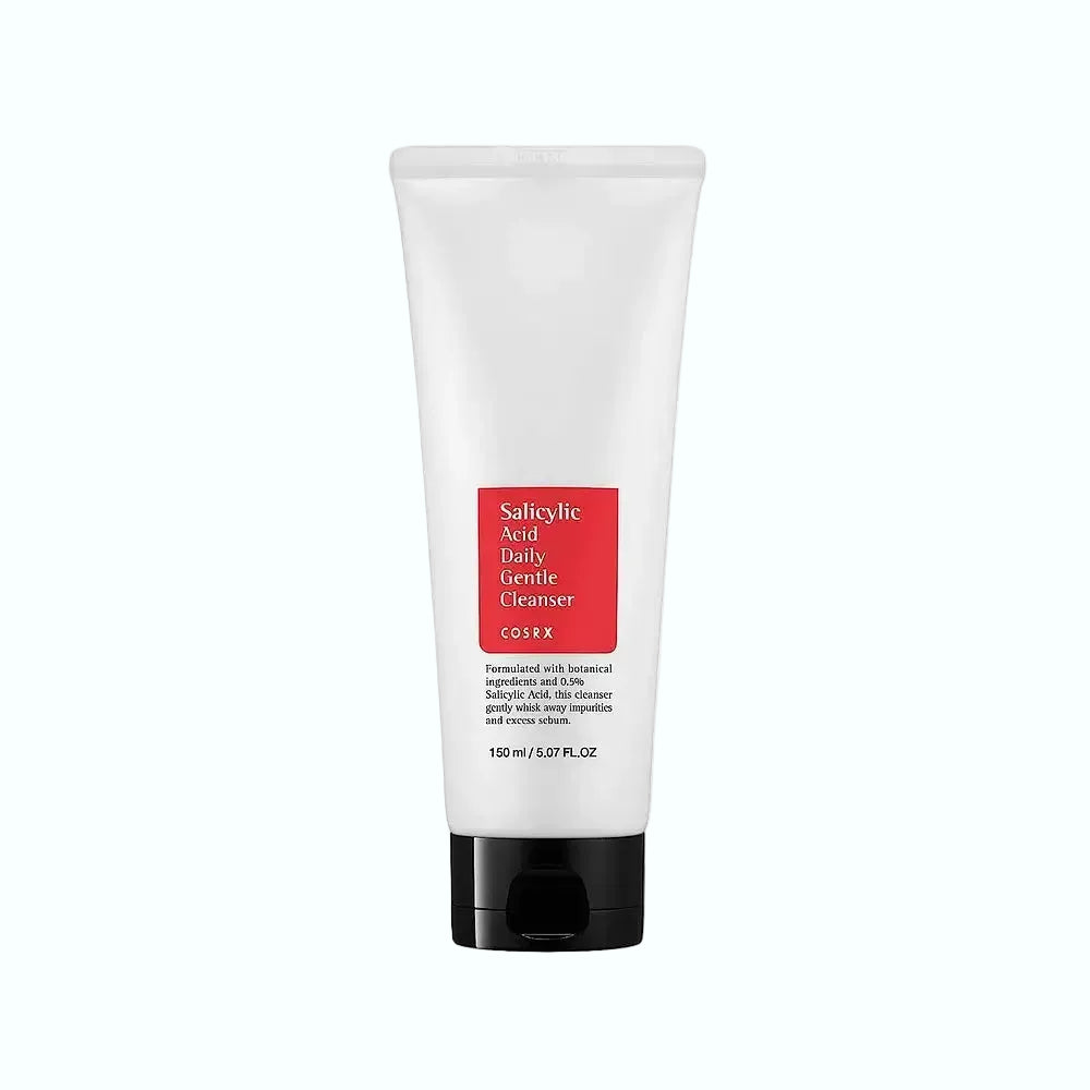 COSRX Salicylic Aid Daily Gentle Cleanser with BHA for acne-prone oily skin ([SkinSort][1])