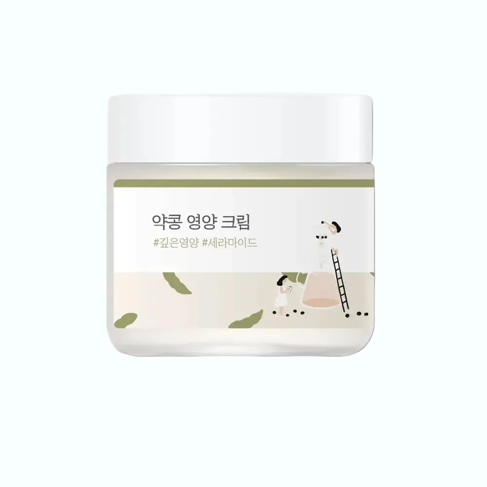 Round Lab Soybean Nourishing Cream for barrier repair and deep hydration with ceramides