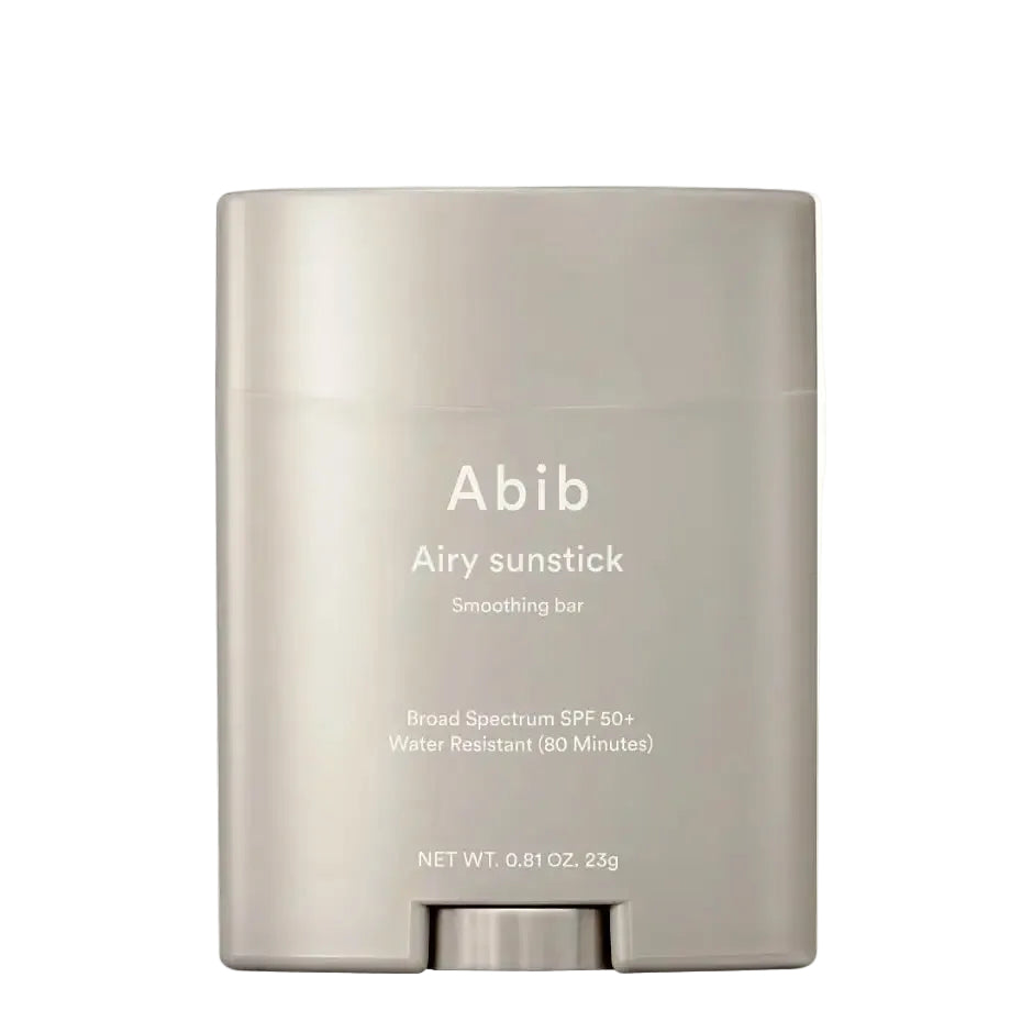 Abib Airy Sunstick Smoothing Bar SPF 50+ for lightweight sun protection and oil control