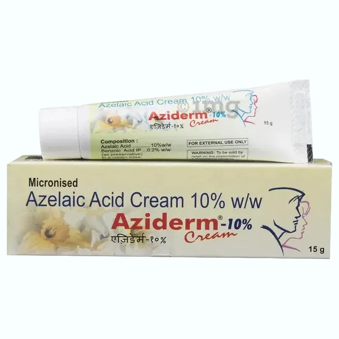 Micro Labs Aziderm 10% Cream with azelaic acid for acne treatment and pigmentation