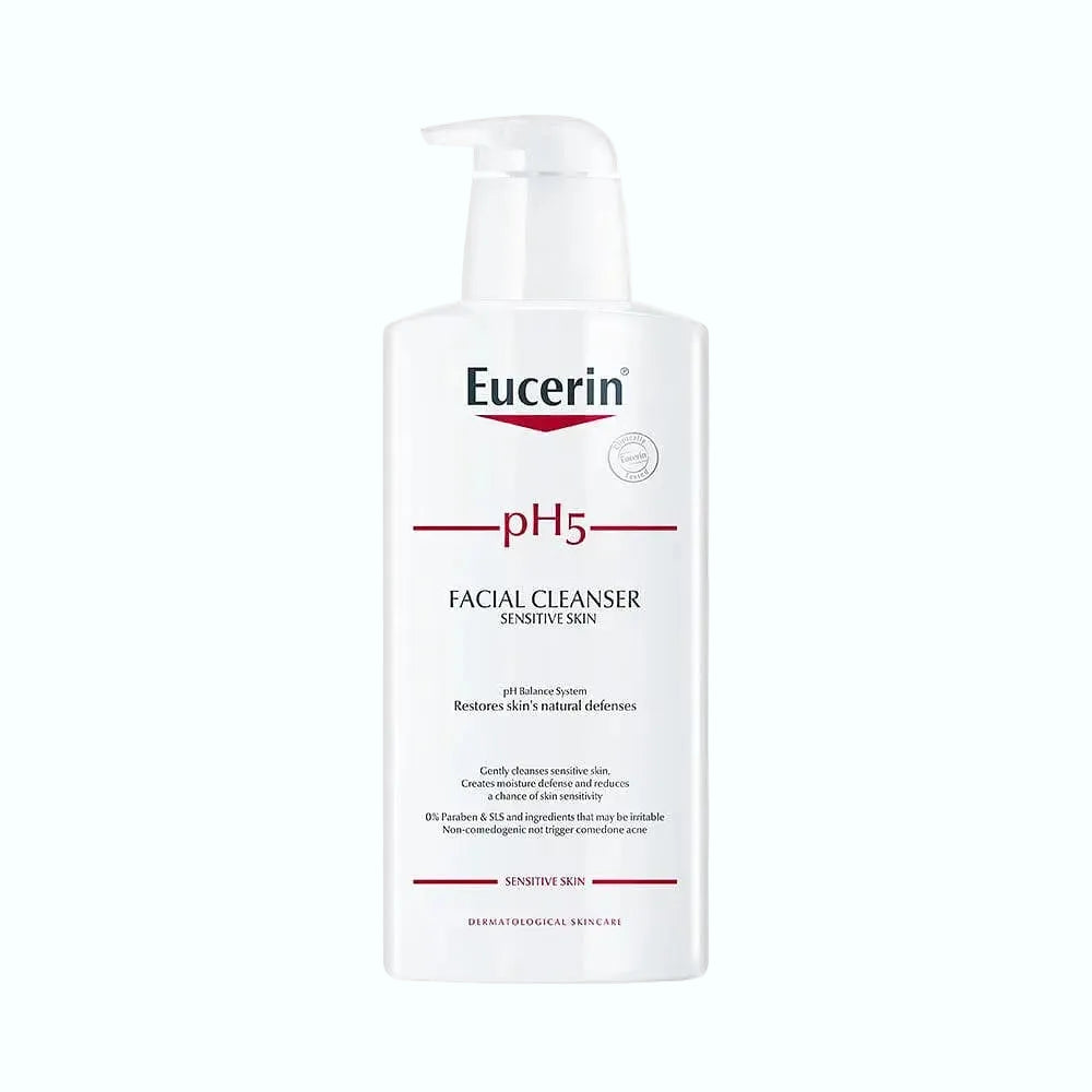 Eucerin pH5 Facial Cleanser for sensitive skin with pH-balanced gentle formula