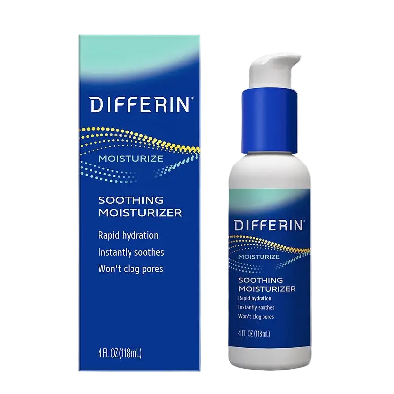 Differin Soothing Moisturizer lightweight fragrance-free moisturizer for acne-prone sensitive skin