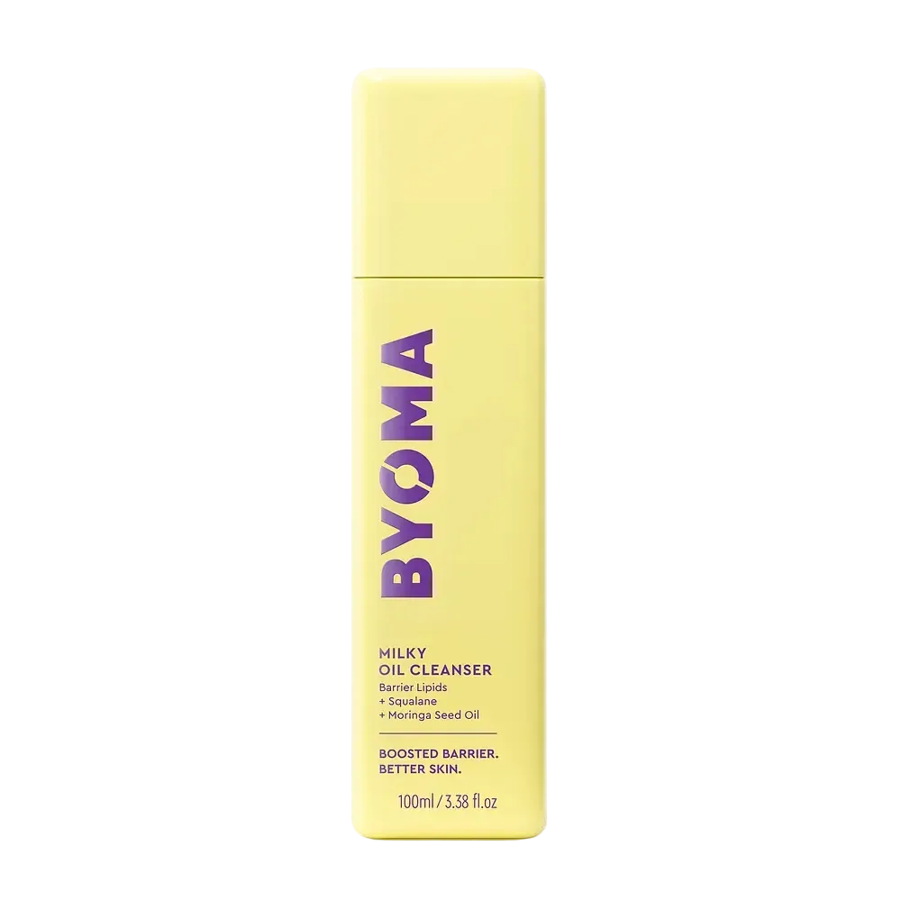 BYOMA Milky Oil Cleanser hydrating oil-to-milk facial cleanser with ceramides and squalane