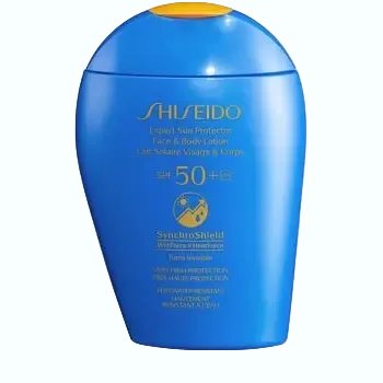 Shiseido Ultimate Sun Protector Lotion SPF 50+ broad spectrum sunscreen with WetForce technology