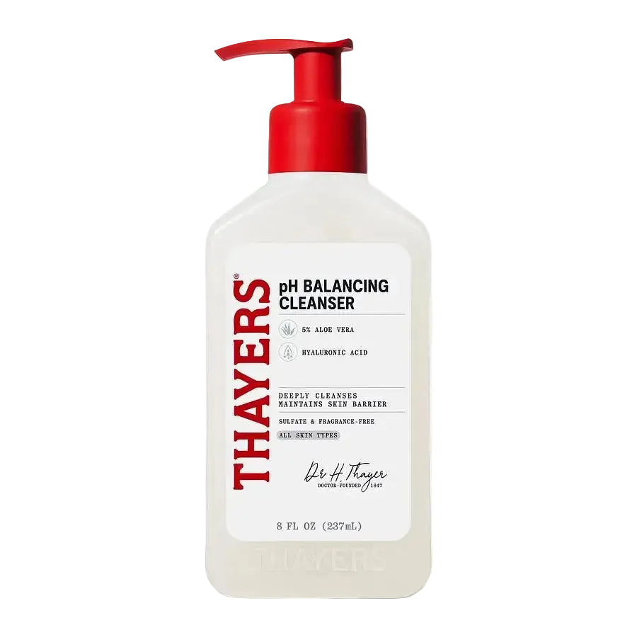 Thayers pH Balancing Gentle Face Wash with Aloe Vera for gentle daily cleansing and barrier support