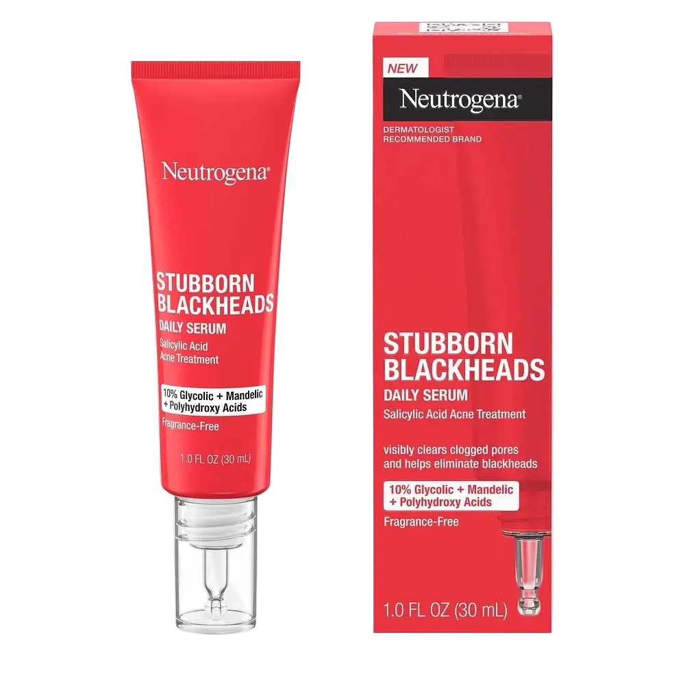 Neutrogena Stubborn Blackheads Daily Acne Serum for clearing pores and fighting blackheads