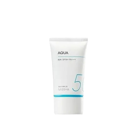 MISSHA All Around Safe Block Aqua Sun Gel SPF50+ for lightweight sun protection and hydration