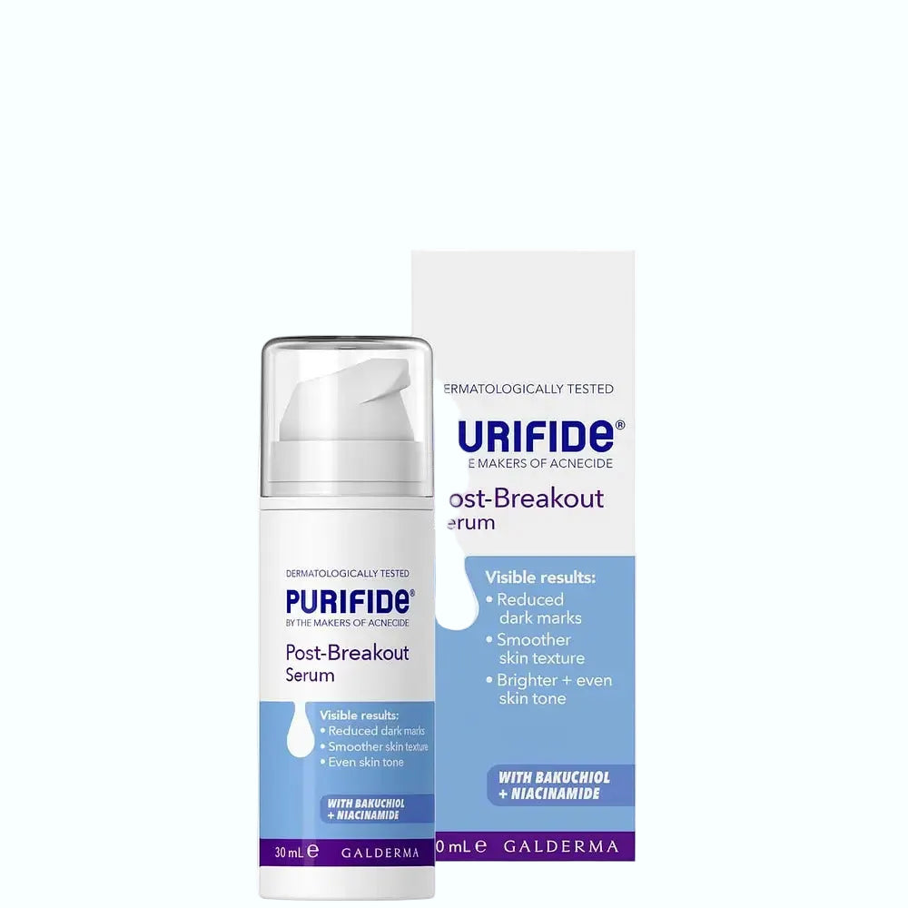 Acnecide Post Break Out Serum with niacinamide and bakuchiol for fading post-acne marks and hyperpigmentation