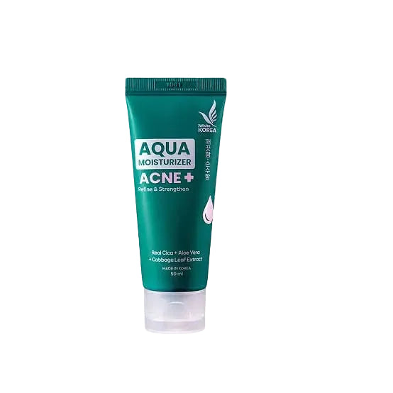 iWhite Korea Aqua Moisturiser Acne Plus water-based moisturizer for acne-prone skin with cica and niacinamide