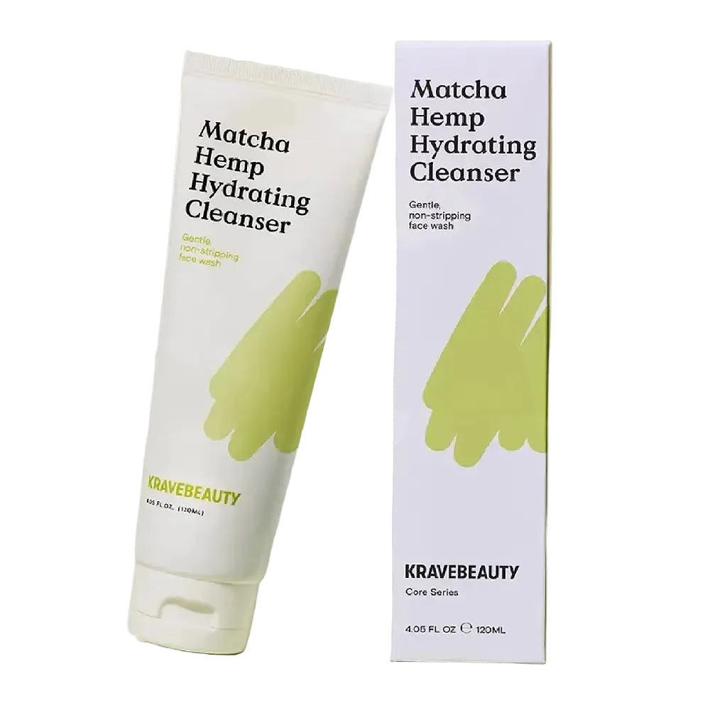 Krave Beauty Matcha Hemp Hydrating Cleanser for gentle cleansing and barrier support
