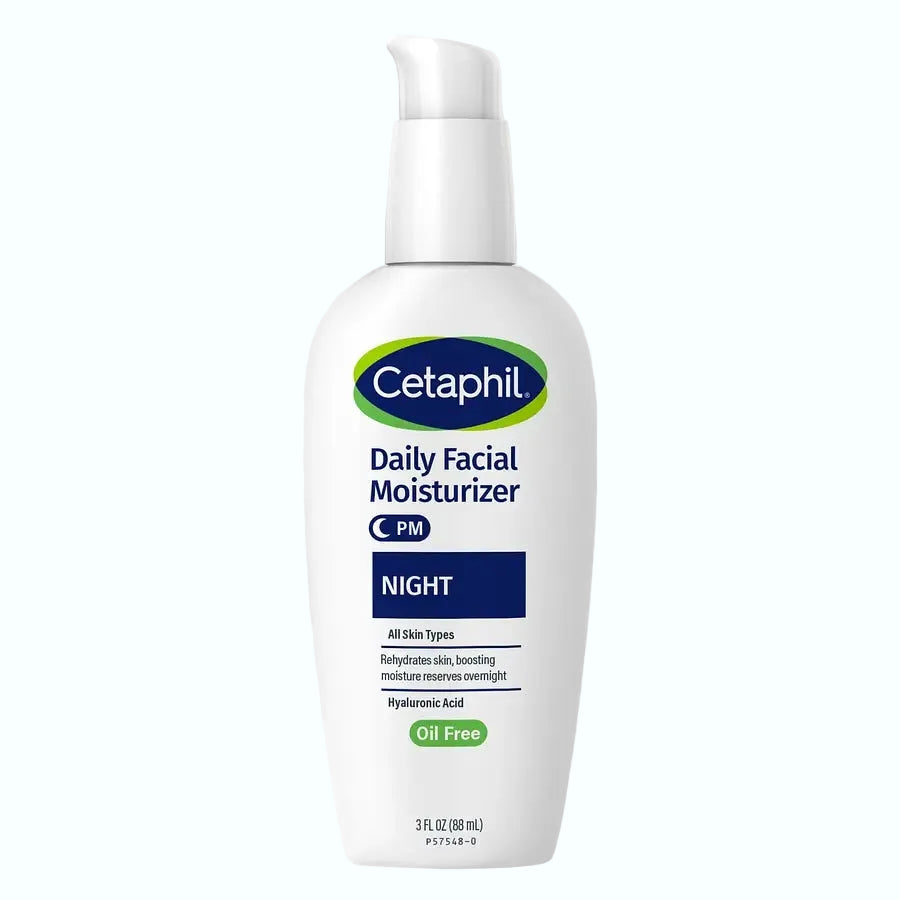Cetaphil Daily Facial Moisturizer Night for hydrating and defending sensitive skin overnight