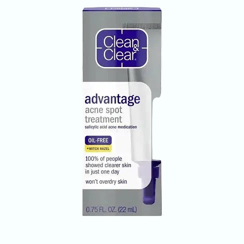 Clean & Clear Advantage Spot Treatment with salicylic acid and witch hazel for acne and blemishes