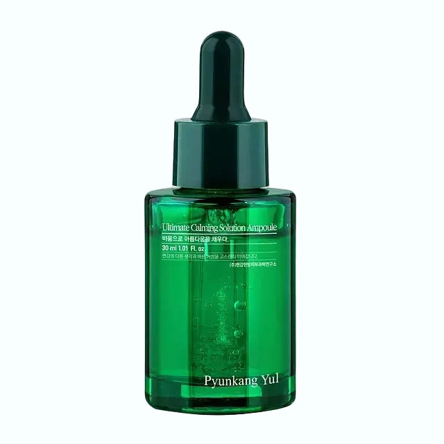 Pyunkang Yul Ultimate Calming Solution Ampoule for sensitive skin with cica and tea tree for soothing irritation