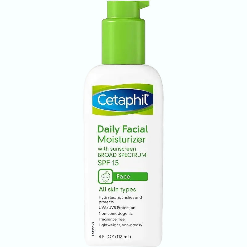 Cetaphil Daily Facial Moisturizer SPF 15 for dry to normal skin with broad spectrum sun protection