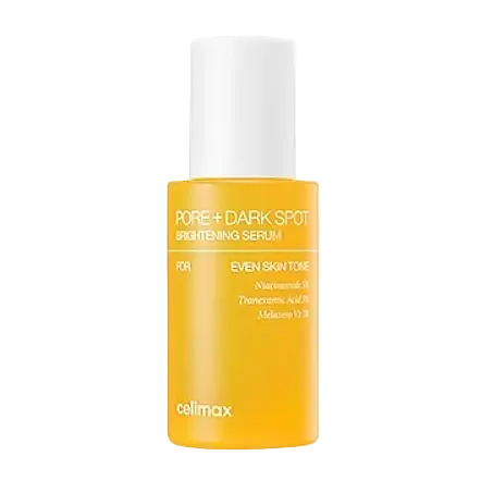 celimax Pore + Dark Spot Brightening Serum with niacinamide and tranexamic acid for dark spots