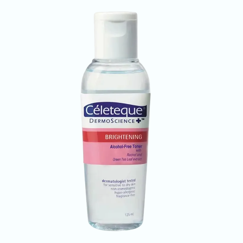 Celeteque Dermo Science Brightening Alcohol-Free Toner for lightening dark spots and evening skin tone