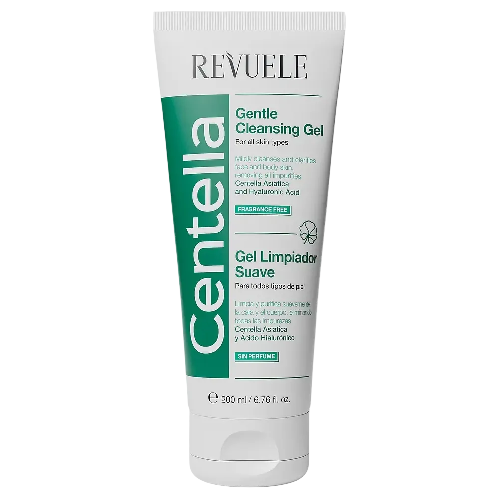 Revuele Centella Gentle Cleansing Gel for gentle cleansing and soothing of all skin types