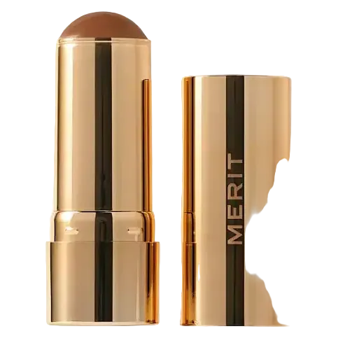Merit Beauty Bronze Balm Sheer Sculpting Bronzer cream stick for natural warmth and soft definition