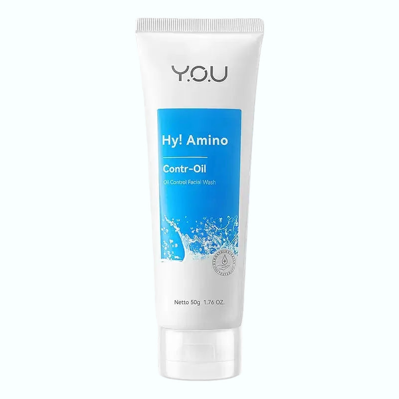 Y.O.U Hy! Amino Contr-Oil facial wash with salicylic acid and glycolic acid for oil control