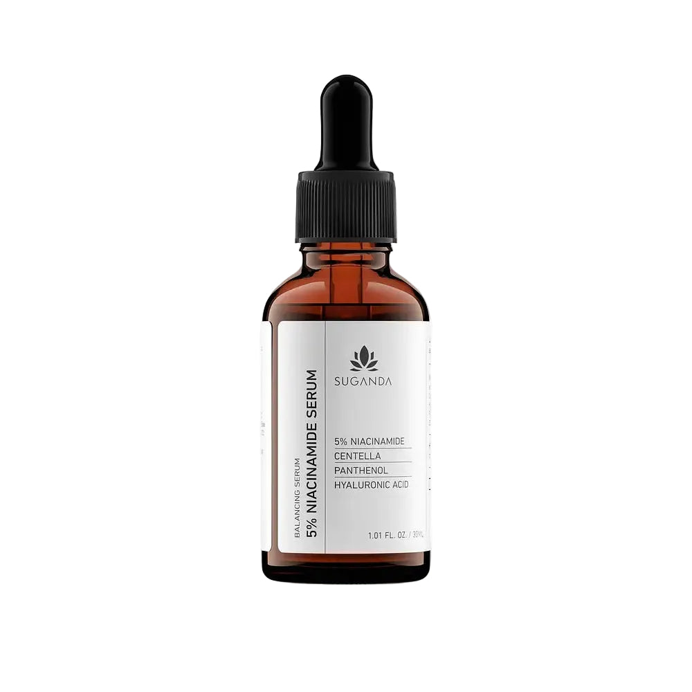 Suganda 5% Niacinamide Serum for pore reduction, brightening, and soothing sensitive skin