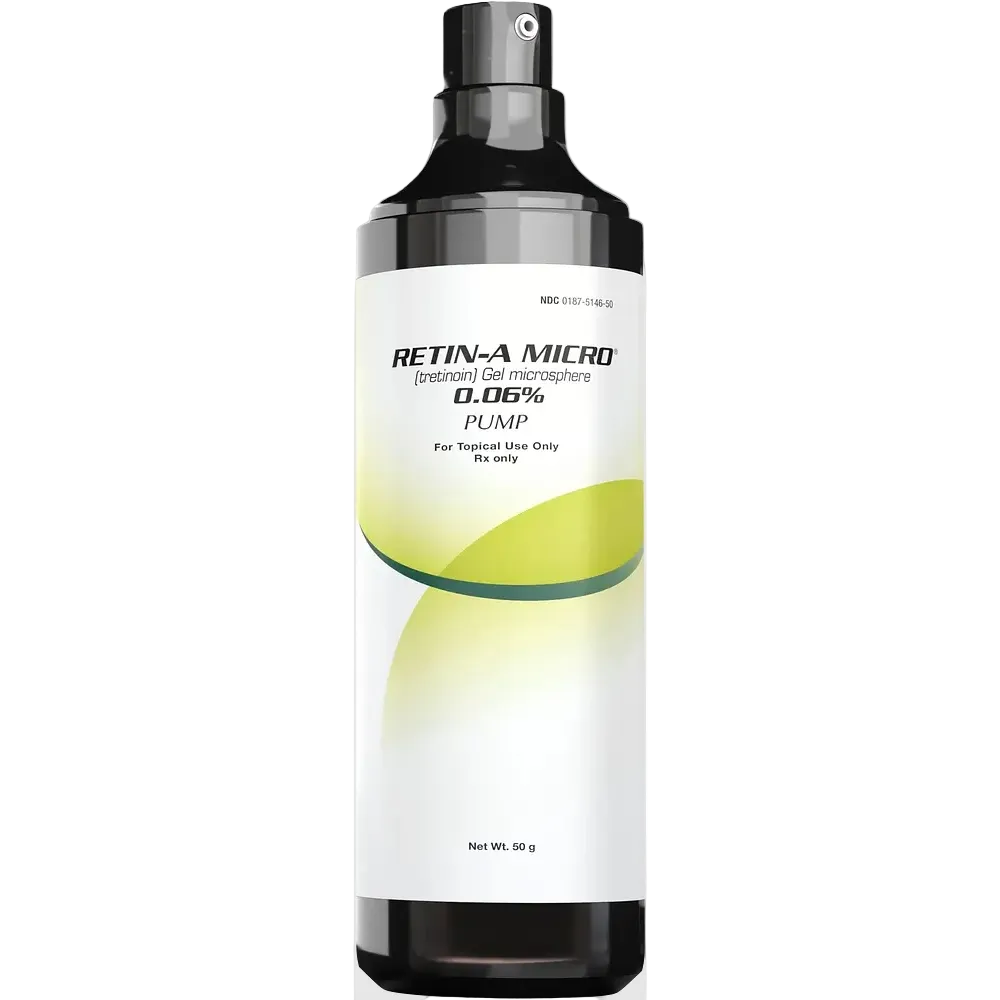 RETIN-A MICRO Tretinoin Gel Microsphere 0.06% prescription retinoid for acne and anti-aging