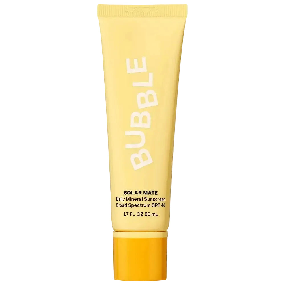 Bubble Solar Mate SPF 40 mineral sunscreen for acne-prone and sensitive skin