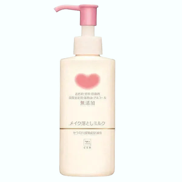 Cow Brand Mutenka Gyunyu Non-Additive Makeup Cleansing Milk for gentle makeup removal and sensitive skin