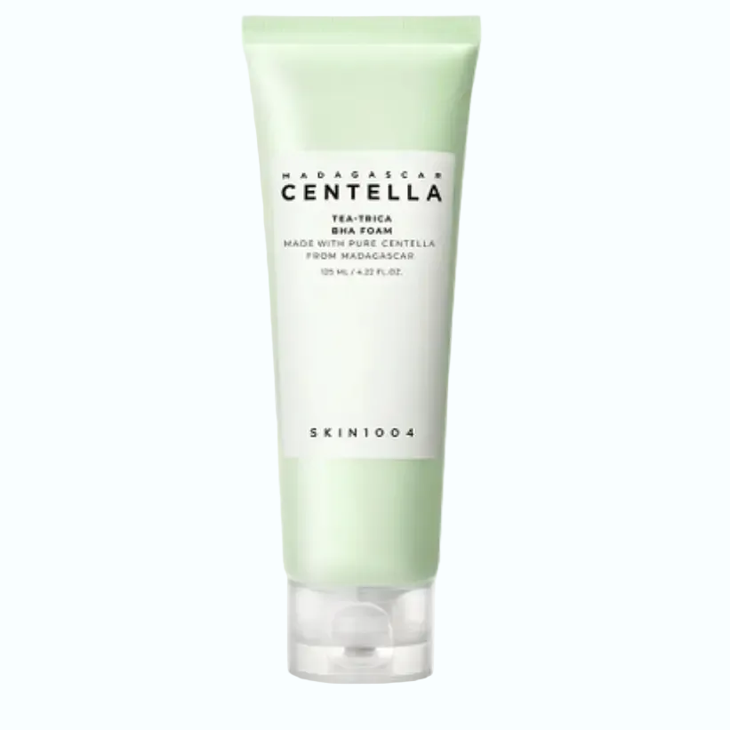SKIN1004 Tea-Trica BHA Foam cleanser with salicylic acid and tea tree for acne-prone skin