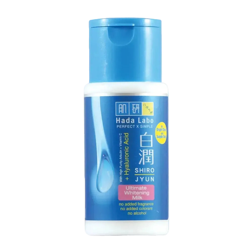 Hada Labo Shirojyun Ultimate Whitening Milk brightening emulsion with arbutin and hyaluronic acid