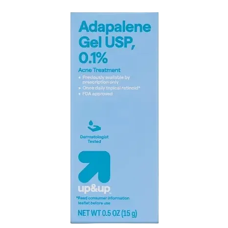 up&up Adapalene Gel 0.1% retinoid acne treatment for clear skin and better texture