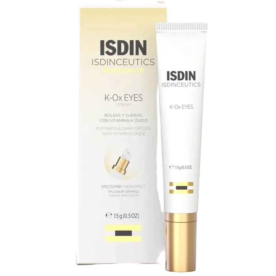 ISDIN K-Ox Eyes vitamin K oxide eye cream for dark circles puffiness and under-eye rejuvenation