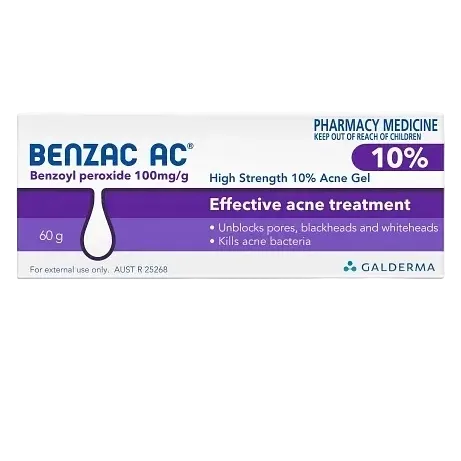 Benzac Effective Acne Treatment with 5% benzoyl peroxide for acne control and blemish reduction