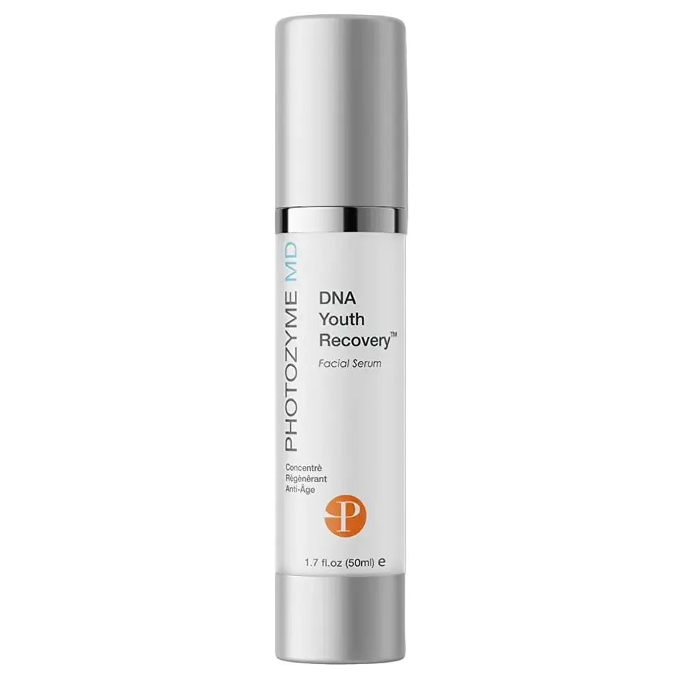 Photozyme DNA Youth Recovery Facial Serum with DNA repair enzymes for anti-aging and UV damage repair