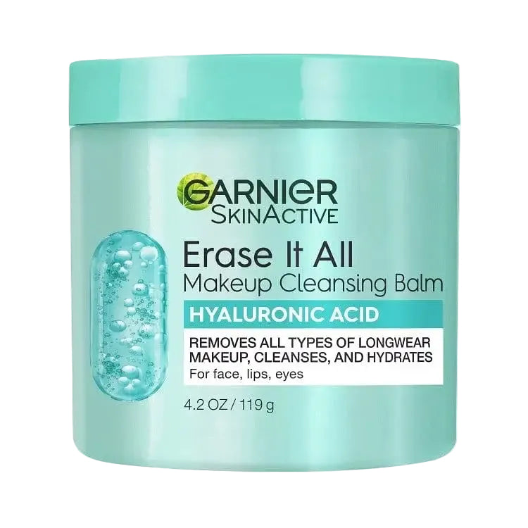 Garnier Erase It All Cleansing Balm with Hyaluronic Acid for makeup removal and hydration