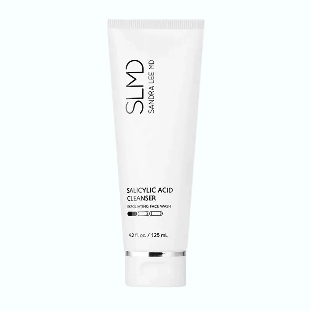 SLMD Salicylic Acid Cleanser for acne-prone skin, exfoliating and pore-clearing face wash