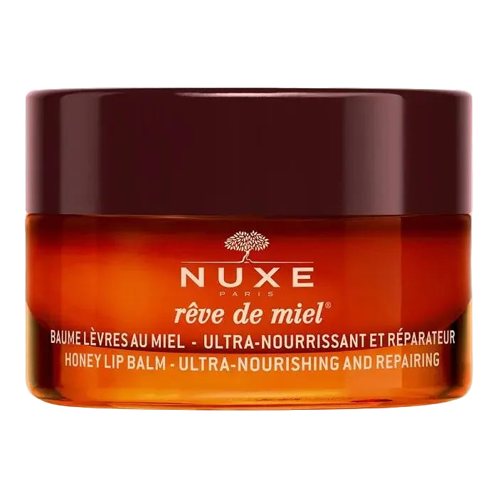 Nuxe Ultra-Nourishing Lip Balm Rêve de Miel with honey and shea butter for dry chapped lips