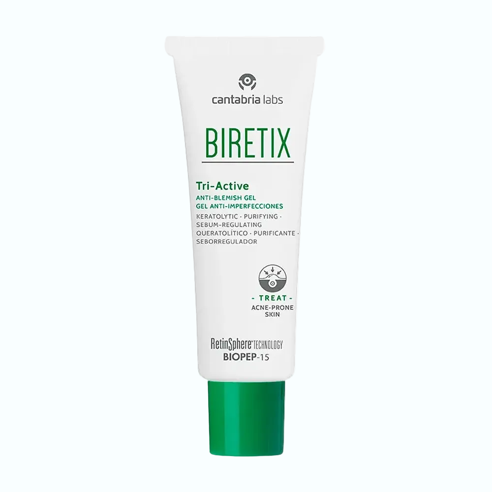 Cantabria Labs Biretix Tri-Active Gel for acne-prone skin with retinoids and acids