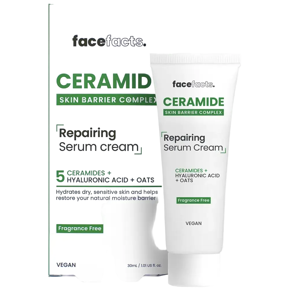 Face Facts Ceramide Repairing Serum Cream for dry and sensitive skin barrier repair