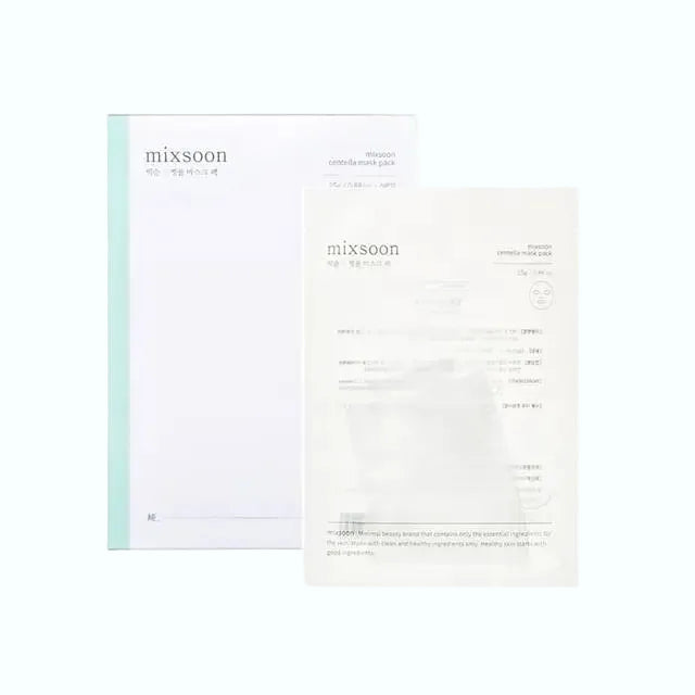mixsoon Centella Mask Sheet for sensitive skin soothing and hydration