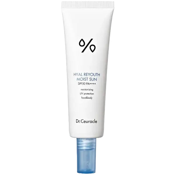 Dr.Ceuracle Hyal Reyouth Moist Sun SPF 50+ PA++++ hydrating chemical sunscreen with hyaluronic acid