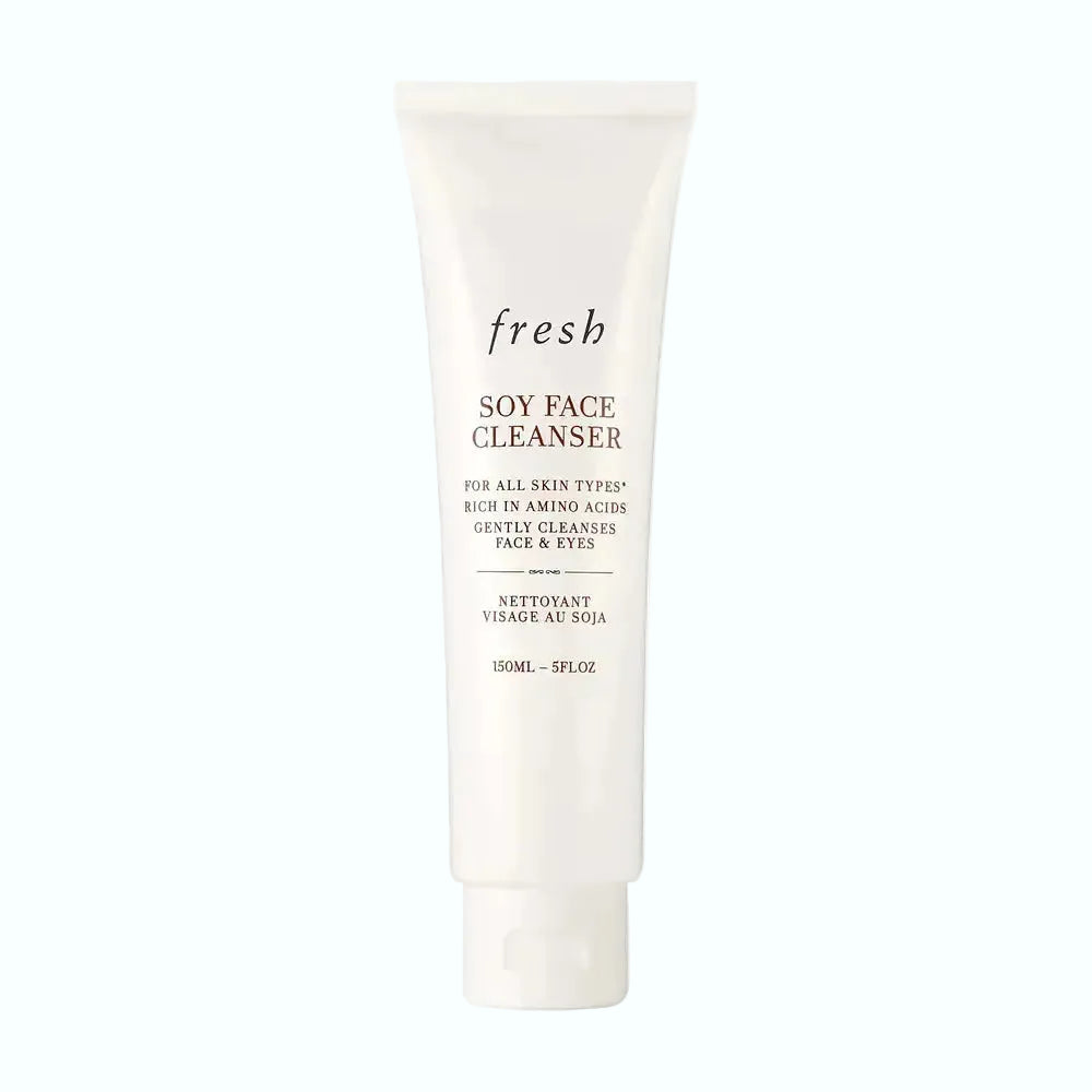 Fresh Soy Hydrating Gentle Face Cleanser with soy proteins for makeup removal and all skin types