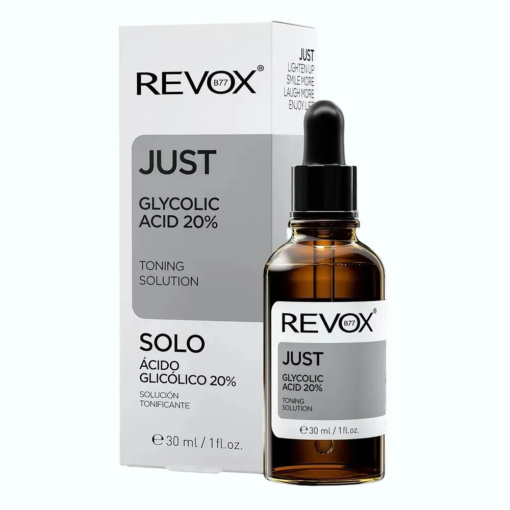 REVOX B77 JUST 20% Glycolic Acid Toning Solution for exfoliation and brightening
