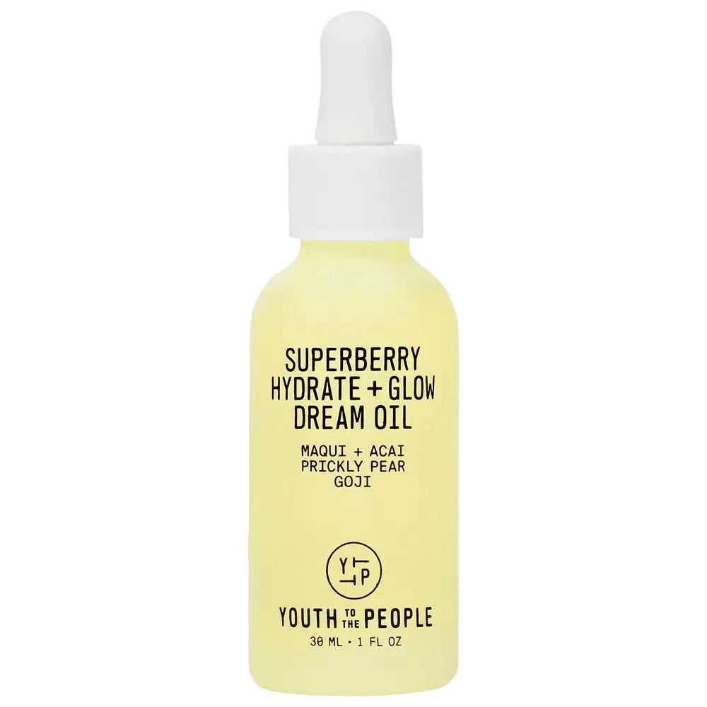Youth to the People Superberry Hydrate + Glow Dream Oil for antioxidant hydration and radiant glow