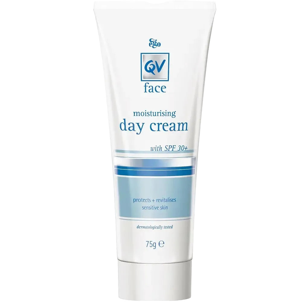 QV Face Moisturizing Day Cream SPF 30 for sensitive skin hydration and UV protection